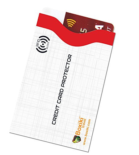 Boxiki Travel RFID Blocking Passport Wallet Sleeves, 12 Pcs, White NEW
