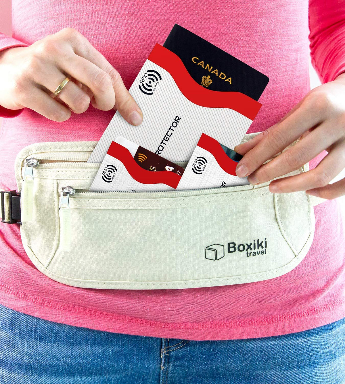 Boxiki Travel RFID Blocking Passport Wallet Sleeves, 12 Pcs, White NEW