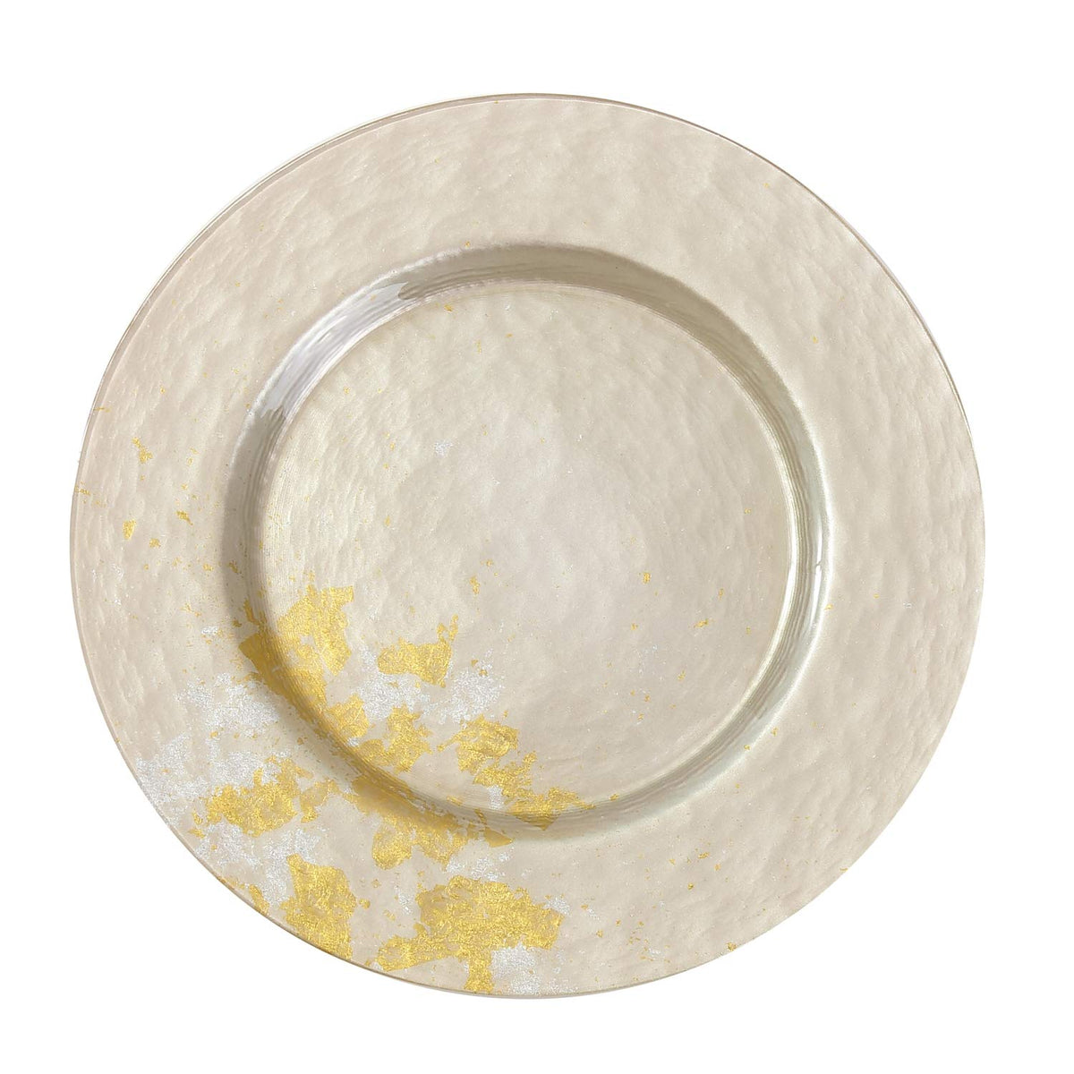 Syosaku Majestic White Urushi Glass Dinner Plate 12.5-inch (32cm) Elegant NEW