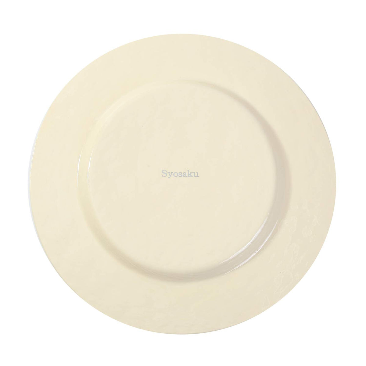 Syosaku Majestic White Urushi Glass Dinner Plate 12.5-inch (32cm) Elegant NEW