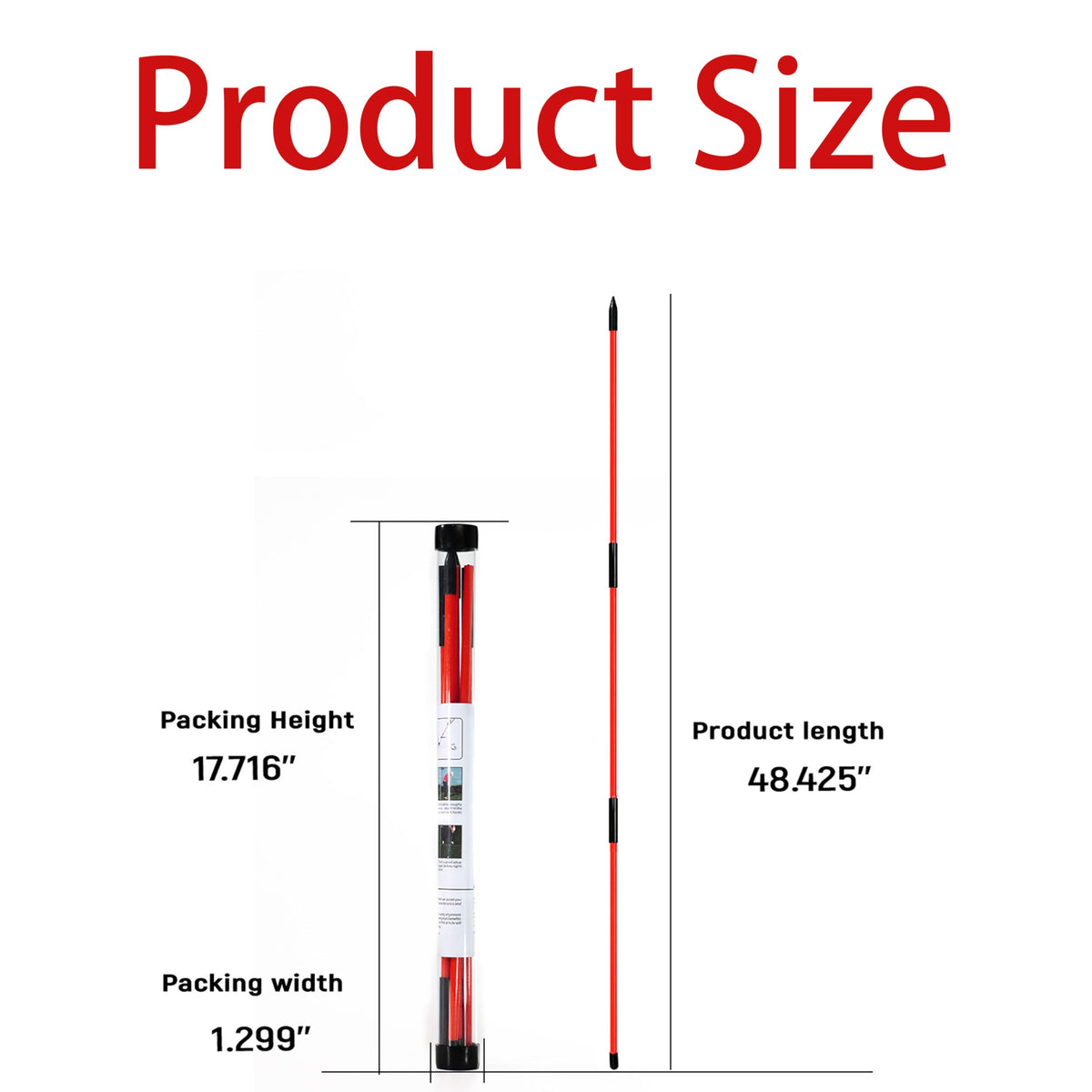 XHHTEC Collapsible Sports Golf Alignment Sticks 3 Pack 40 Inch Training NEW