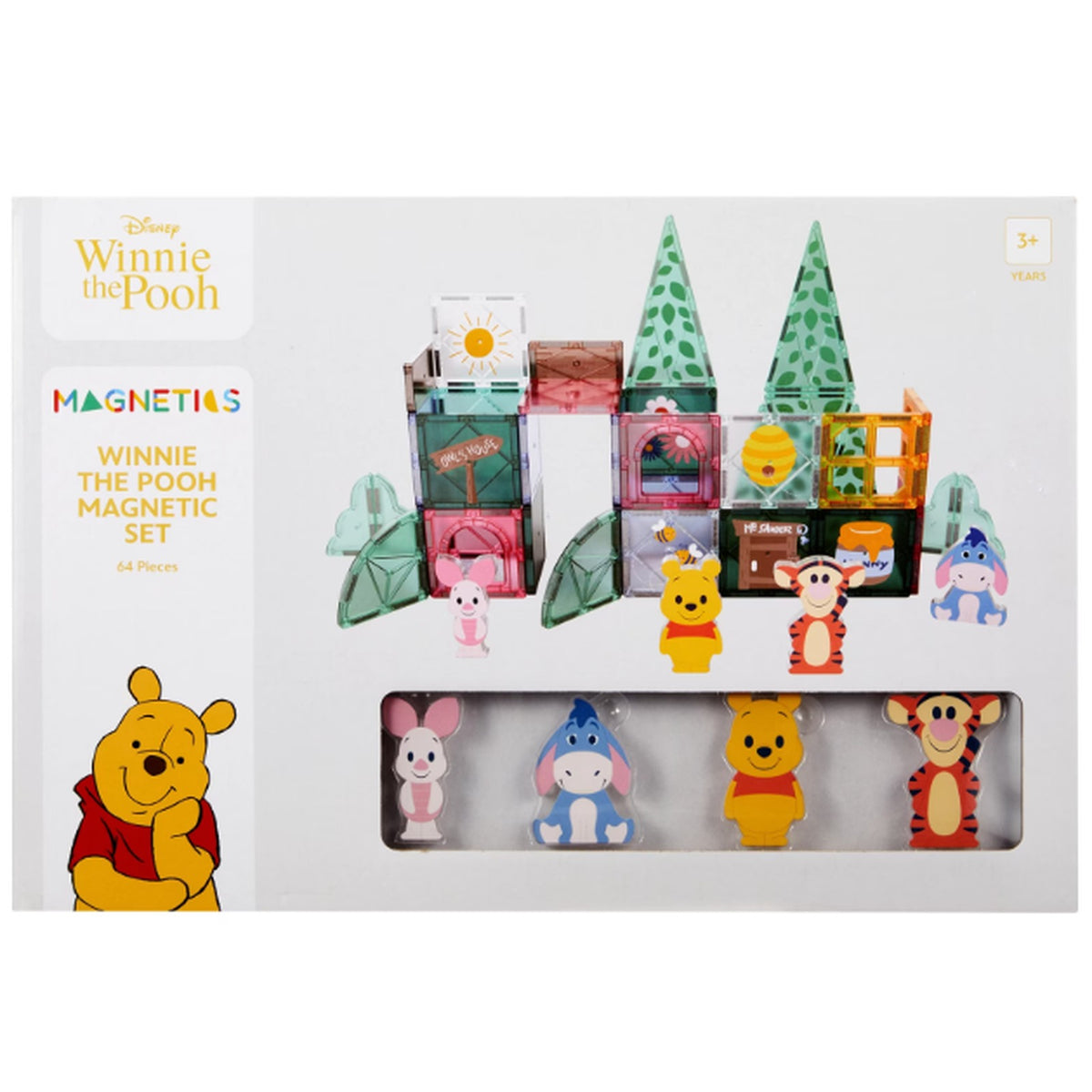 Disney Winnie the Pooh Magnetic Playset 64 Piece Ages 4+ Years DEMO