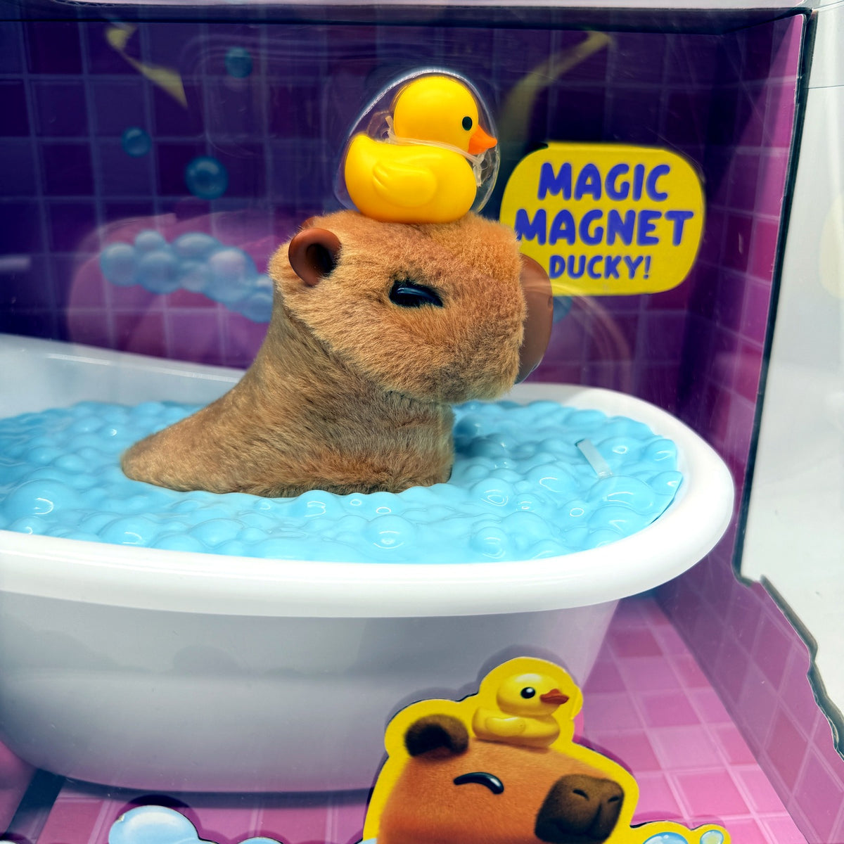 Zuru Pets Alive Mommy Cappy & Baby Surprise Plush Toy Bath Multi Color NEW
