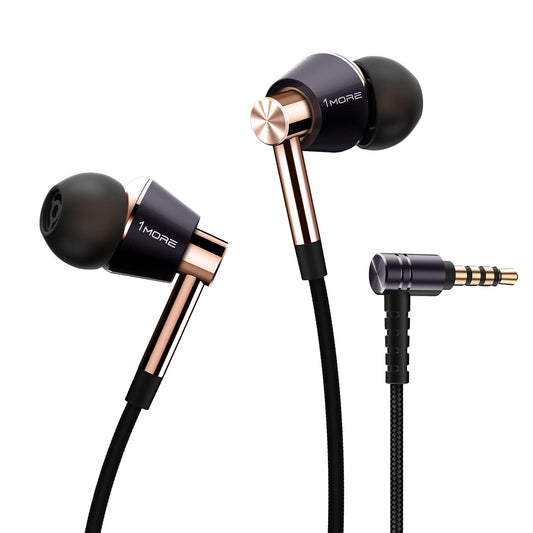 1MORE Triple Driver Hi-Res Bronze In-Ear Headphones, Earphones for Music DEMO