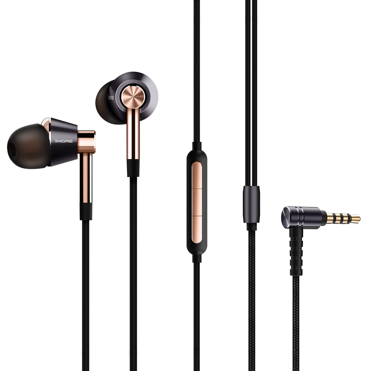 1MORE Triple Driver Hi-Res Bronze In-Ear Headphones, Earphones for Music DEMO