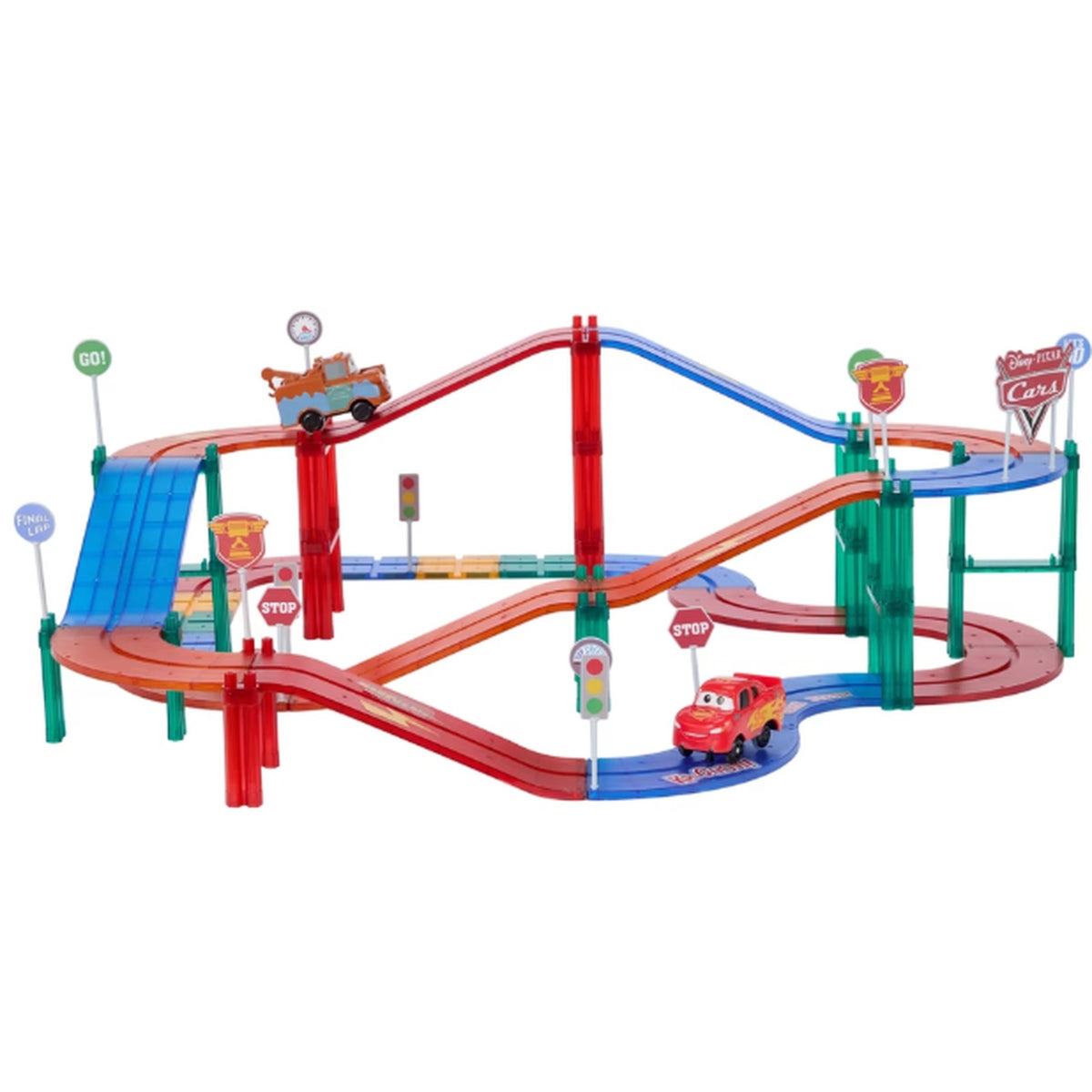 Disney Pixar Cars Magnetic Playset - 103 Piece Multicolor Toy Set for Kids DEMO