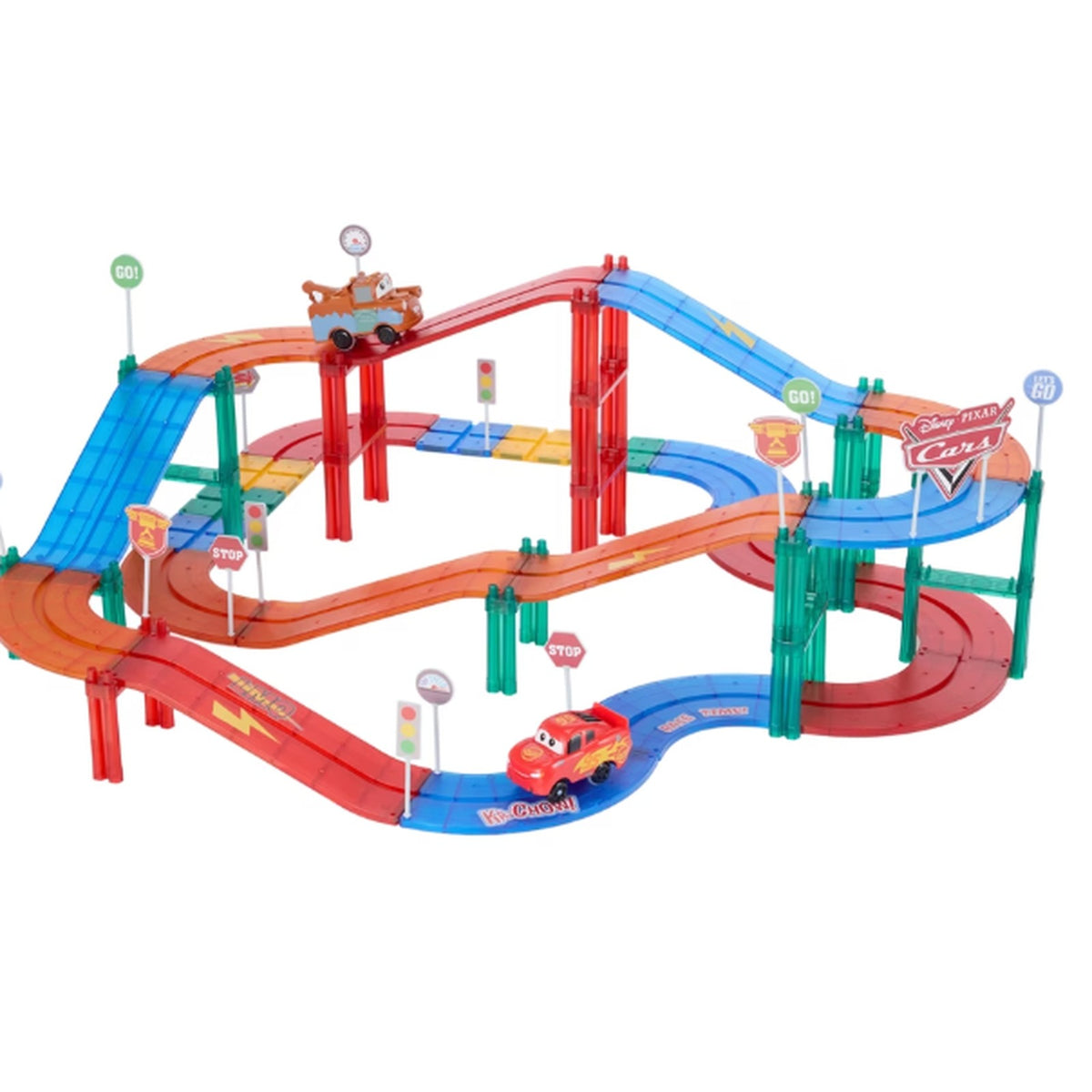 Disney Pixar Cars Magnetic Playset - 103 Piece Multicolor Toy Set for Kids DEMO