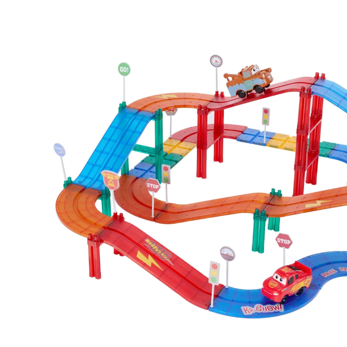 Disney Pixar Cars Magnetic Playset - 103 Piece Multicolor Toy Set for Kids DEMO