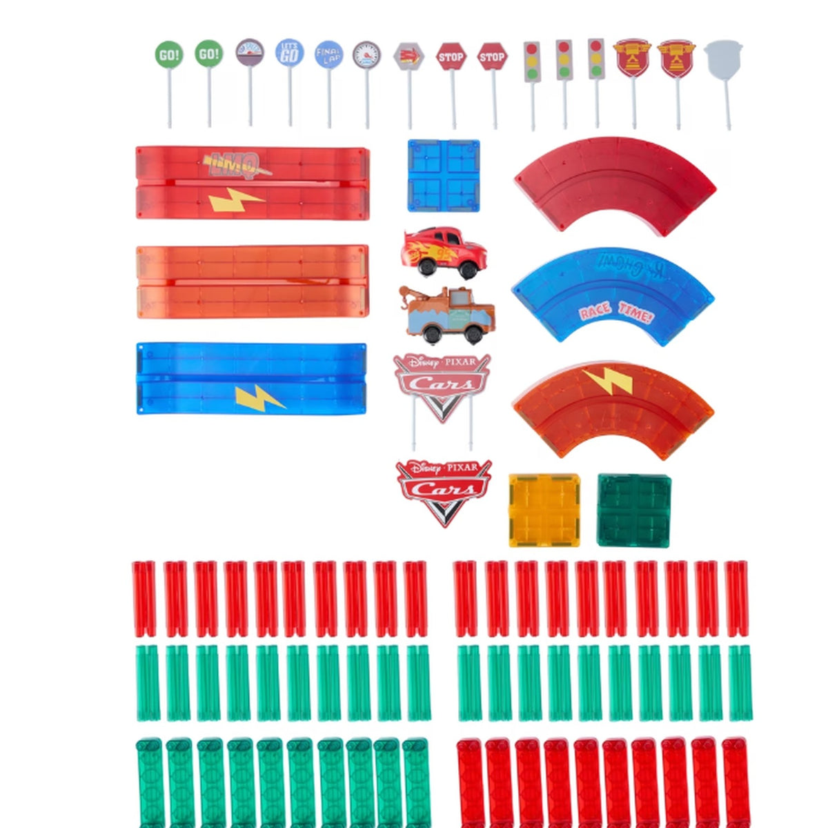 Disney Pixar Cars Magnetic Playset - 103 Piece Multicolor Toy Set for Kids DEMO