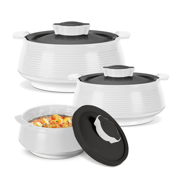 Milton Casserole Dish Double Walled Insulated Stainless Steel Hot Food NEW