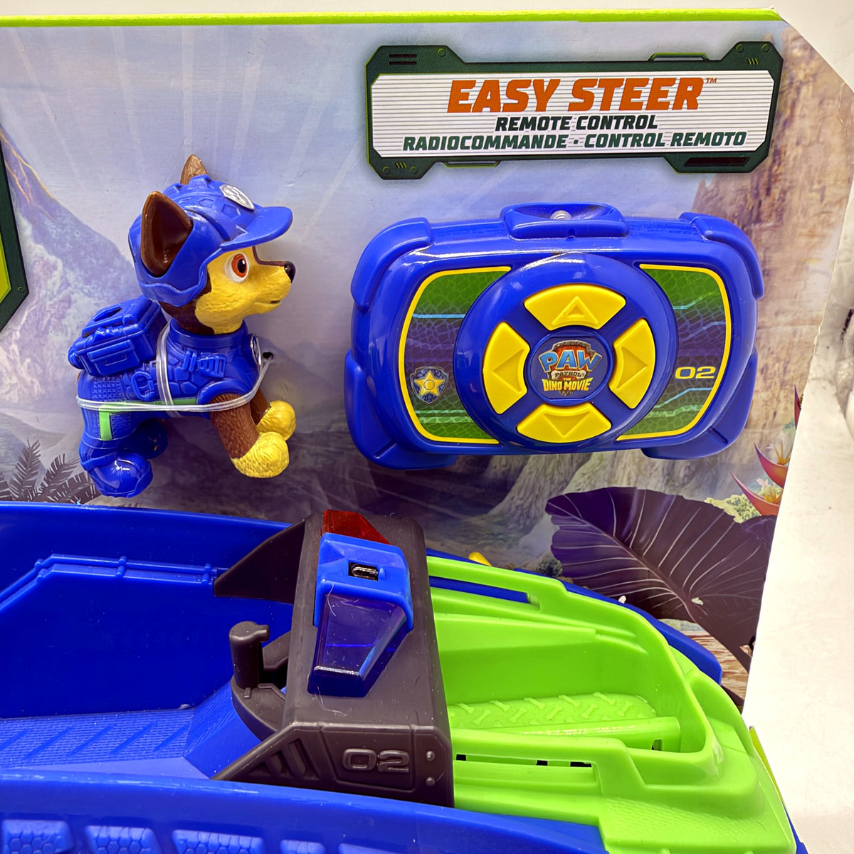Paw Patrol Dino Tow & Dash Remote Control Dinosaur Toy Vehicle Multi Color NEW
