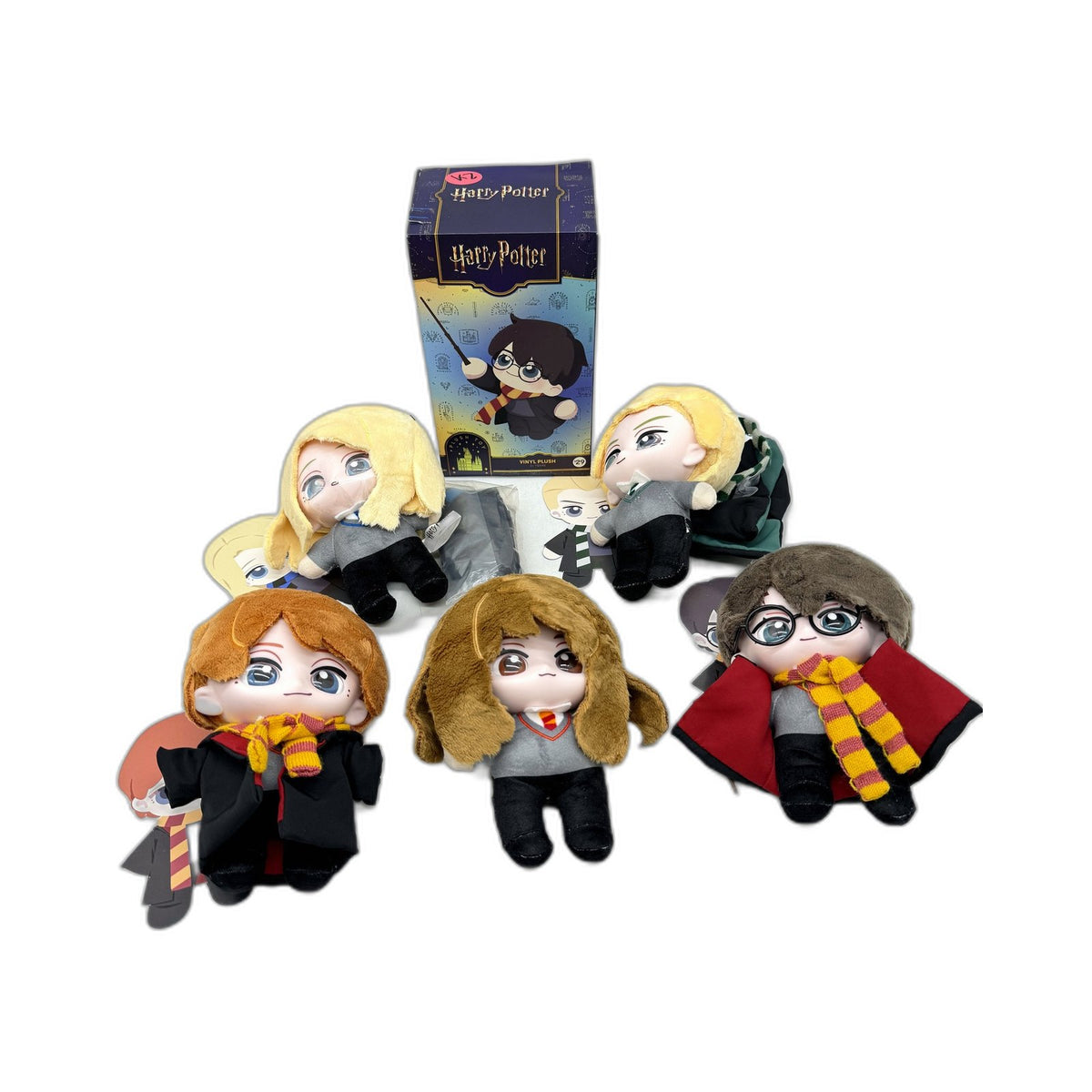 Harry Potter Collectible Assorted Plush Toy Figures & 1 Sealed Blind Box DEMO