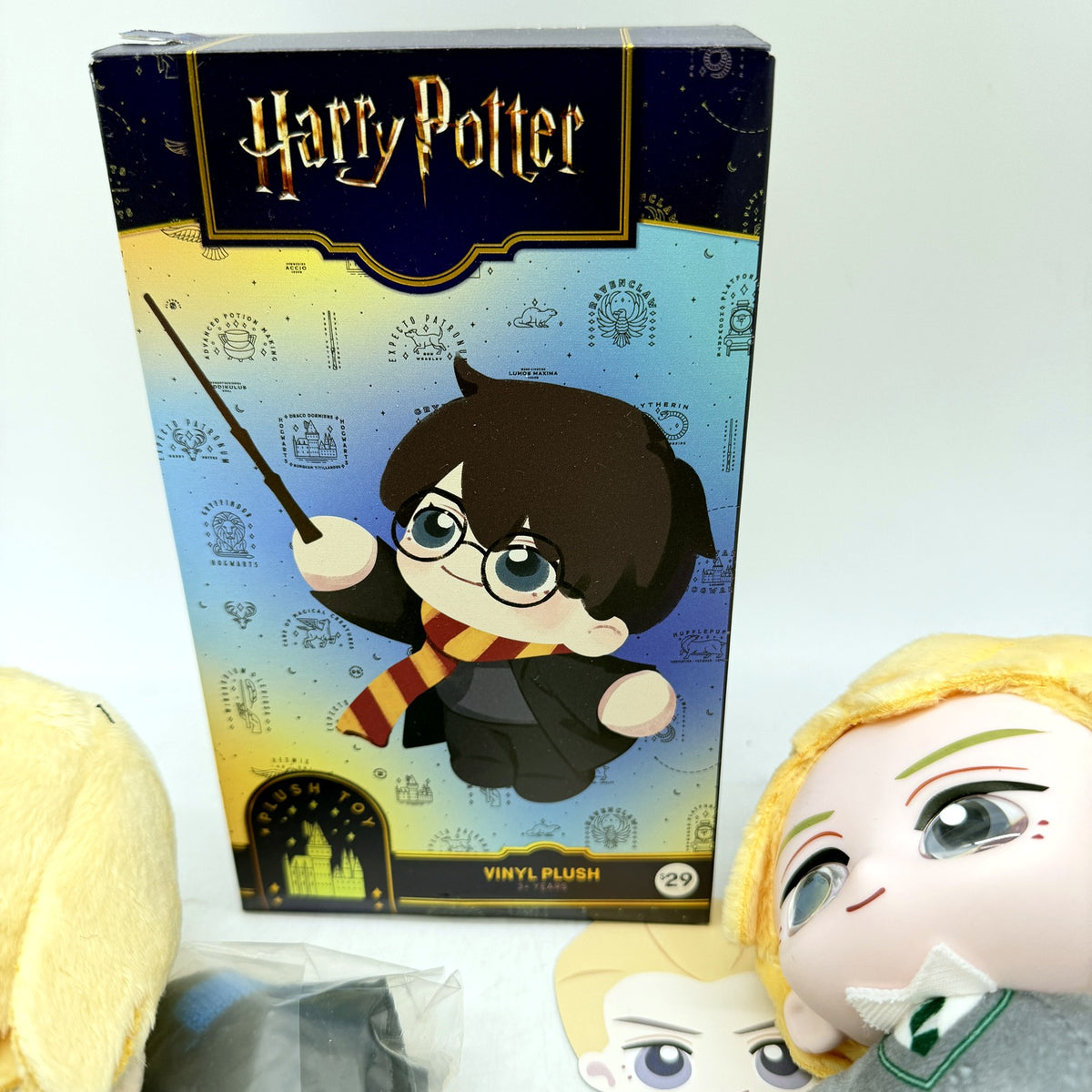 Harry Potter Collectible Assorted Plush Toy Figures & 1 Sealed Blind Box DEMO