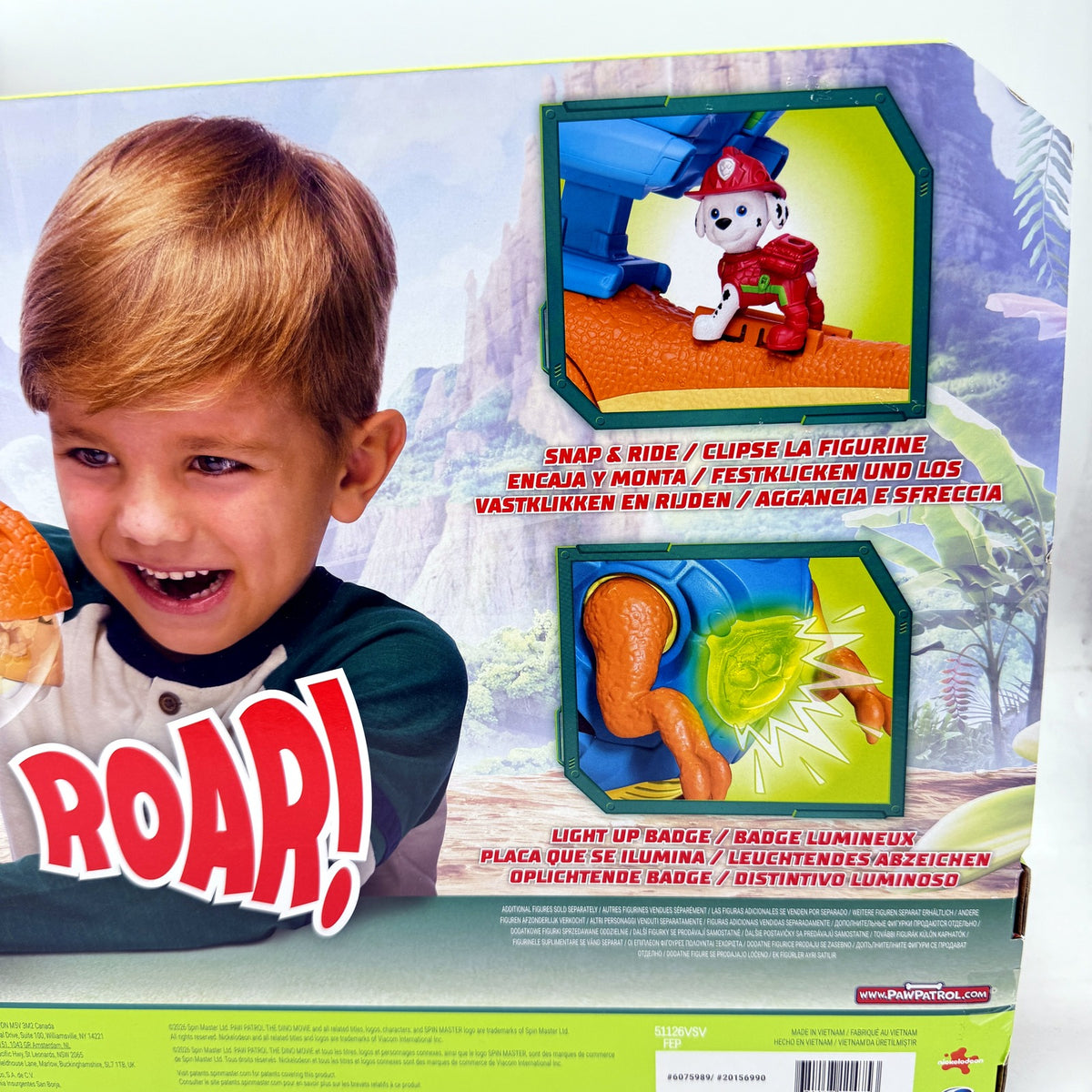 PAW Patrol The Dino Movie Roar and Explore Timmy 10" Interactive Toy NEW