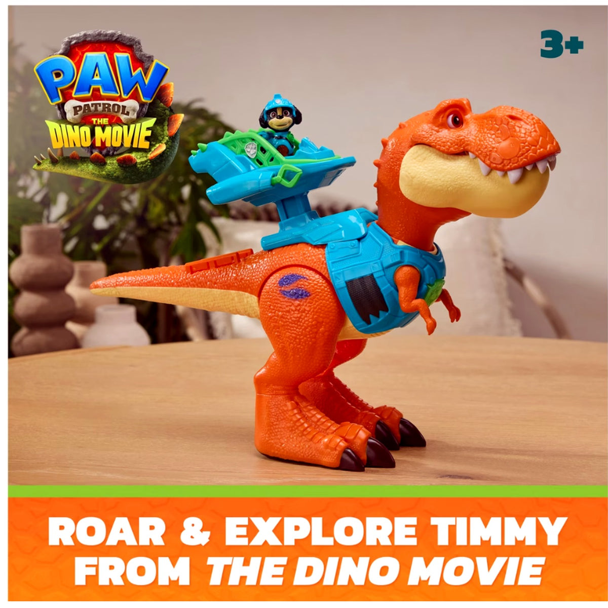 PAW Patrol The Dino Movie Roar and Explore Timmy 10" Interactive Toy NEW