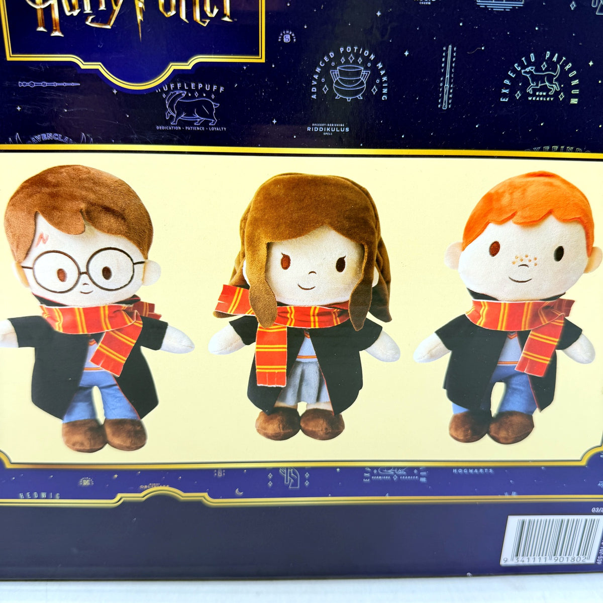 Harry Potter Hermione Granger & Ron Weasley Plush Toy Set, Multi Color NEW