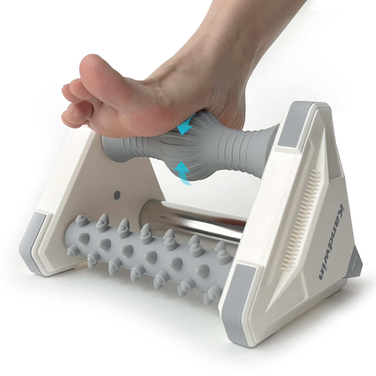 Kandwin Foot Massager Silicone Stainless Steel Circulation Pain Relief Grey NEW