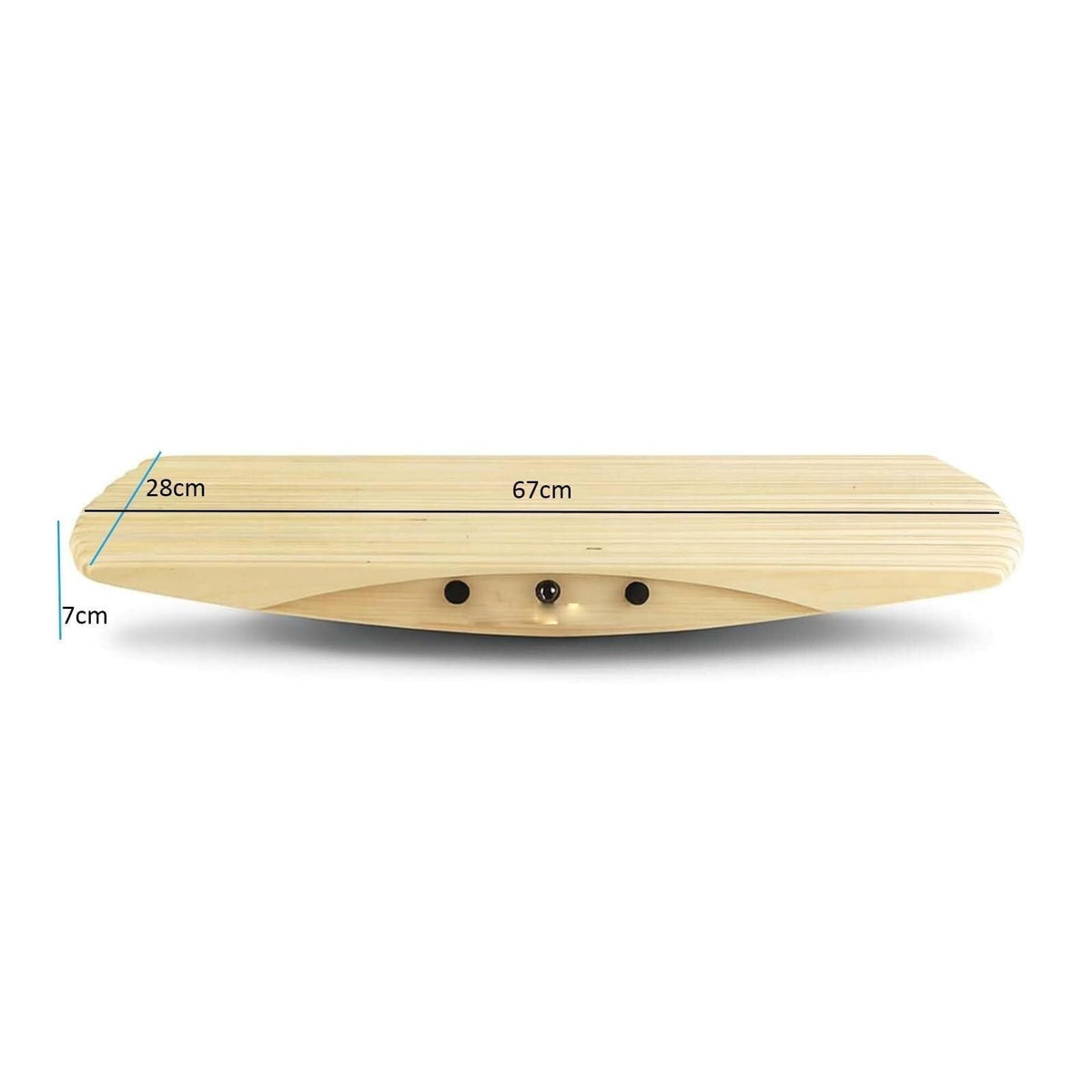 Wooden 360° Rocker Balance Trainer Board for Standing Desk, One Size NEW