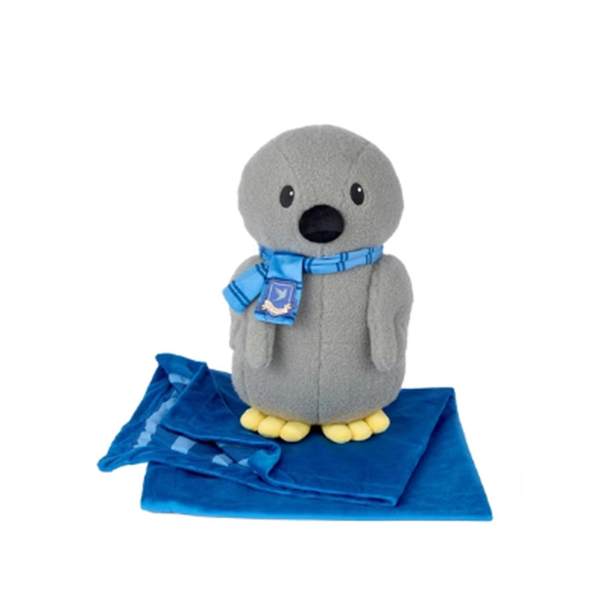 Harry Potter Gray Mascot Plush Toy with Soft Fleece Blanket for Ages 3+ NEW