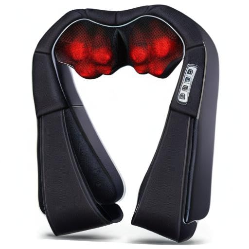 NEW Shiatsu Neck & Back Massager with Heat - VIKTOR JURGEN Deep Tissue Kneading