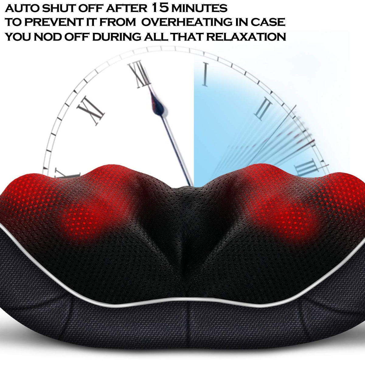 NEW Shiatsu Neck & Back Massager with Heat - VIKTOR JURGEN Deep Tissue Kneading
