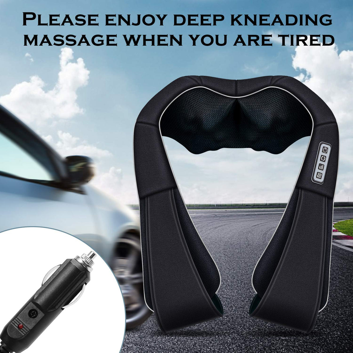 NEW Shiatsu Neck & Back Massager with Heat - VIKTOR JURGEN Deep Tissue Kneading