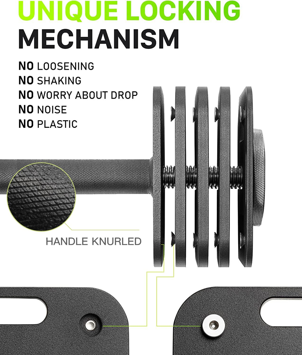 Eisenlink Adjustable Dumbbells Dumbbell 4-20kg Alloy Steel Single 2kg NEW