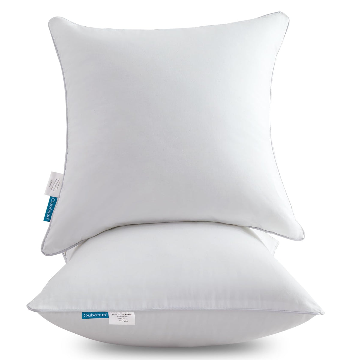 Oubonun White Throw Pillow Inserts 50x50 cm Set of 2 Pack NEW