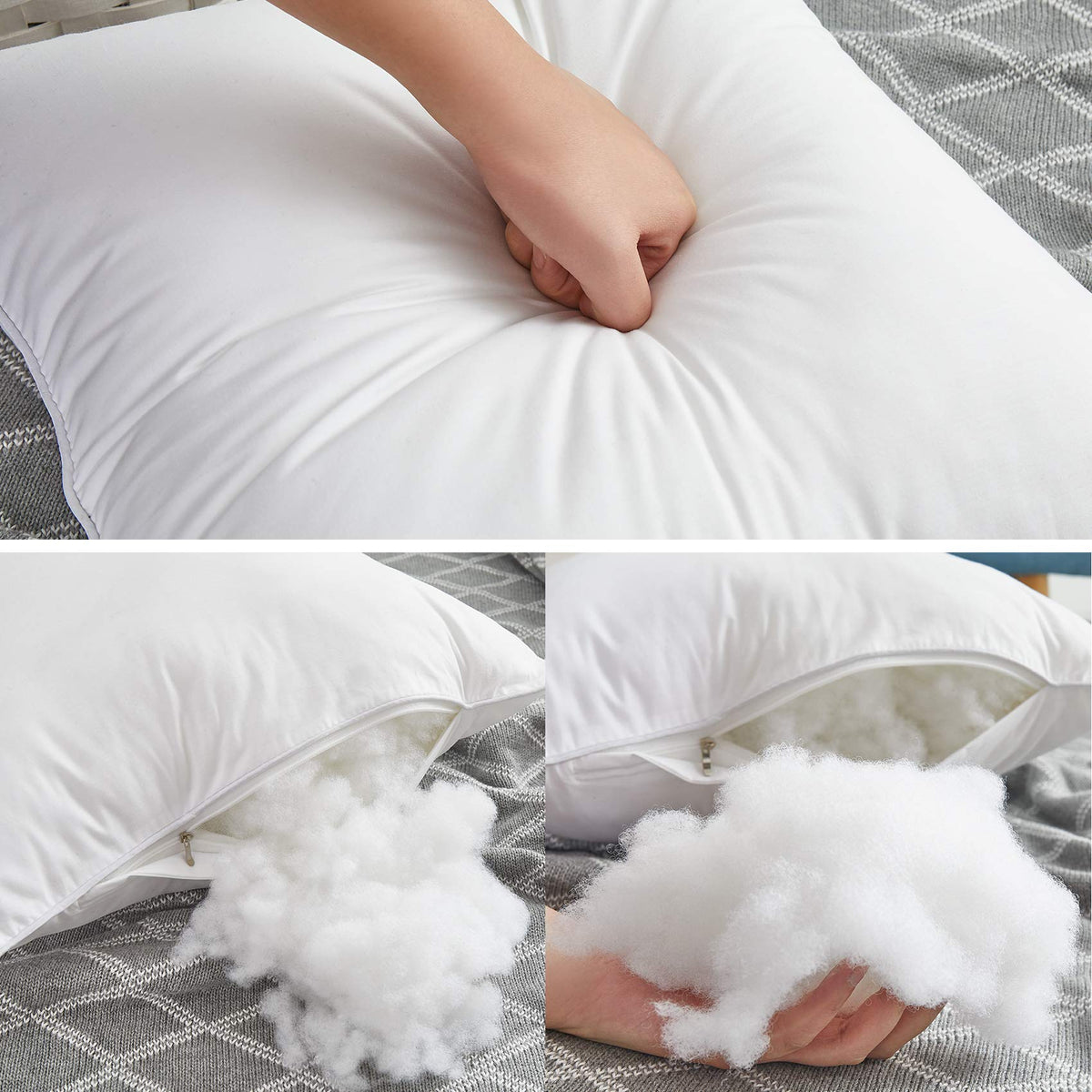 Oubonun White Throw Pillow Inserts 50x50 cm Set of 2 Pack NEW