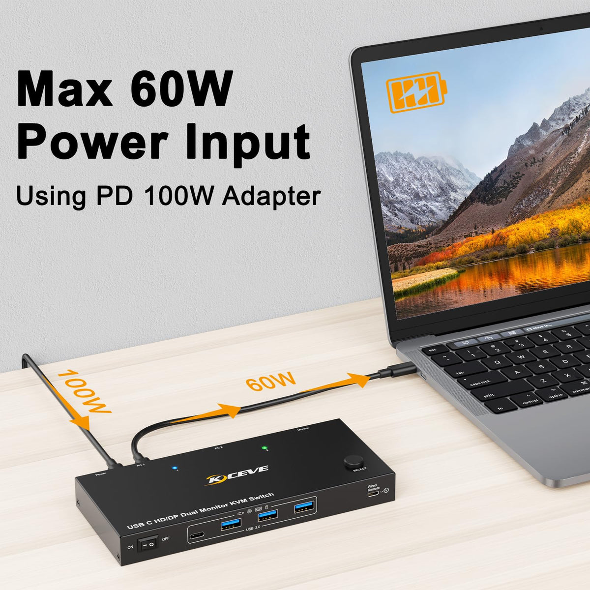 AOOCOO USB-C Docking Station KVM Switch Dual Monitor Displayport DEMO