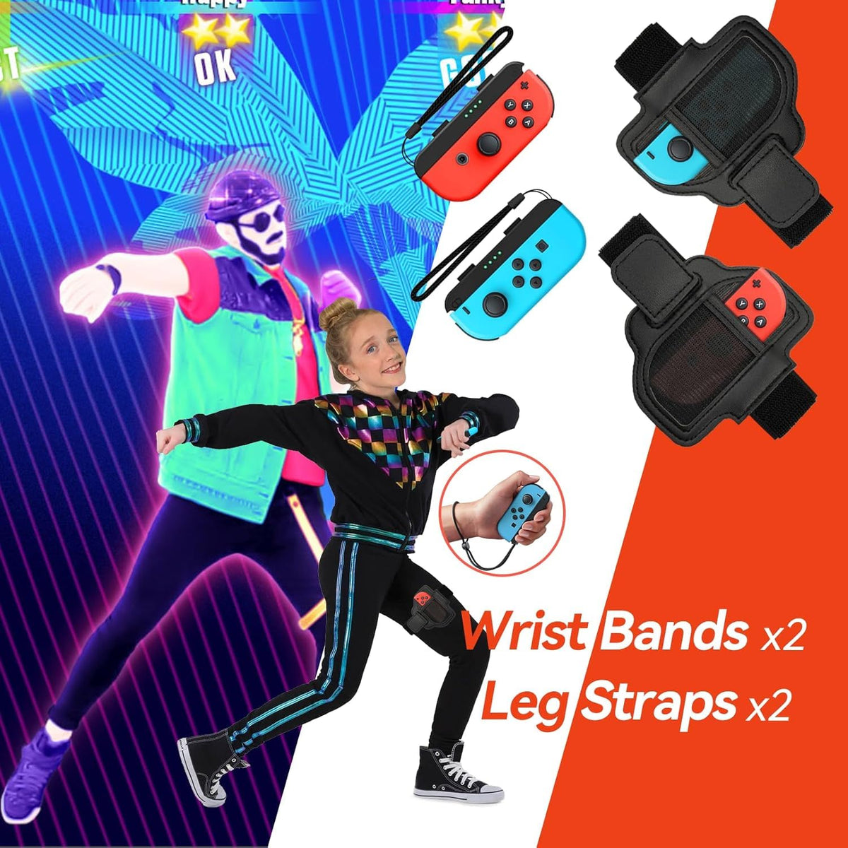 Perzomido 10 Accessory Kits in 1 Nintendo Switch Sports Accessories Bundle NEW