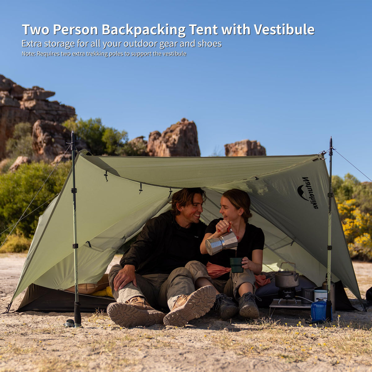 Naturehike Mongar PRO Ultralight Dome Tent 5000mm Waterproof Size 2 Person NEW