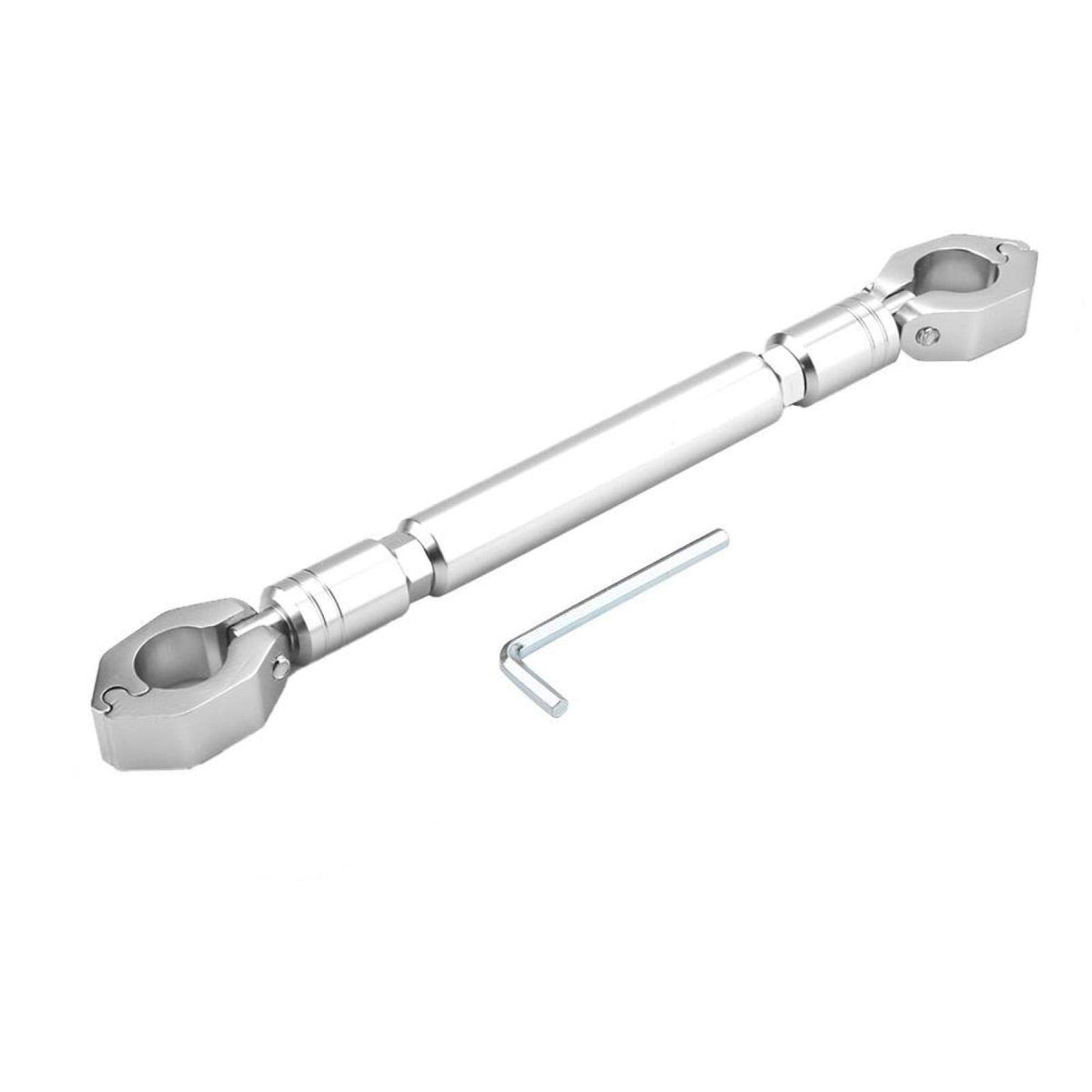 Akozon Motorcycle Handlebar Cross Bar Aluminum Silver Professional NEW