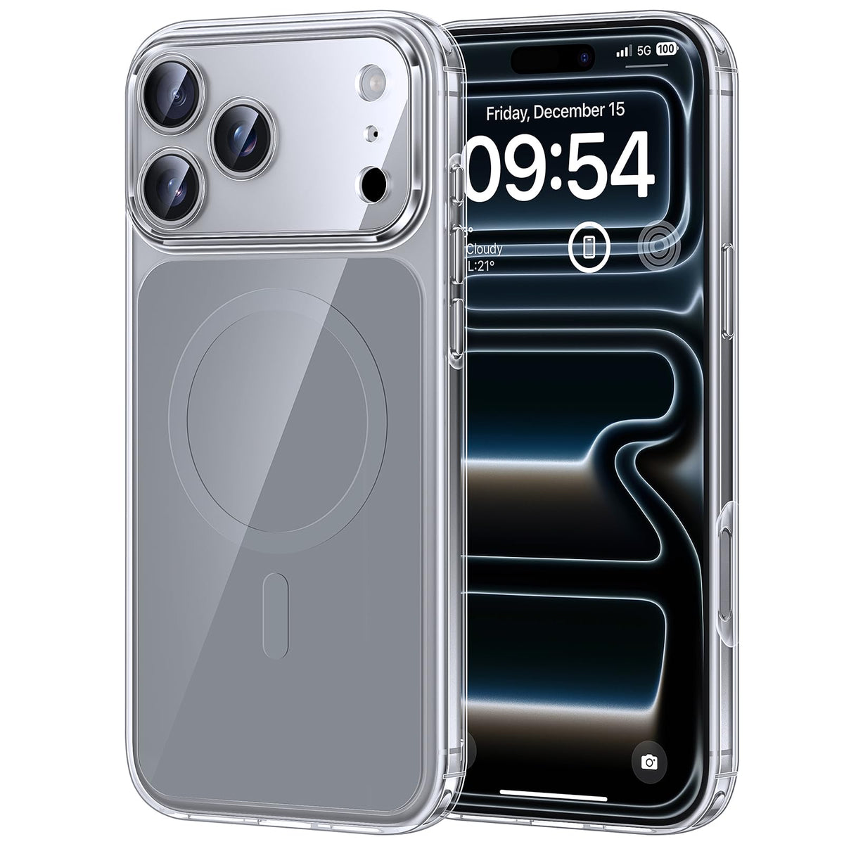 TAURI iPhone Basic Cases 17 Pro Case 6.3" Titanium Magnetic Solid Color NEW