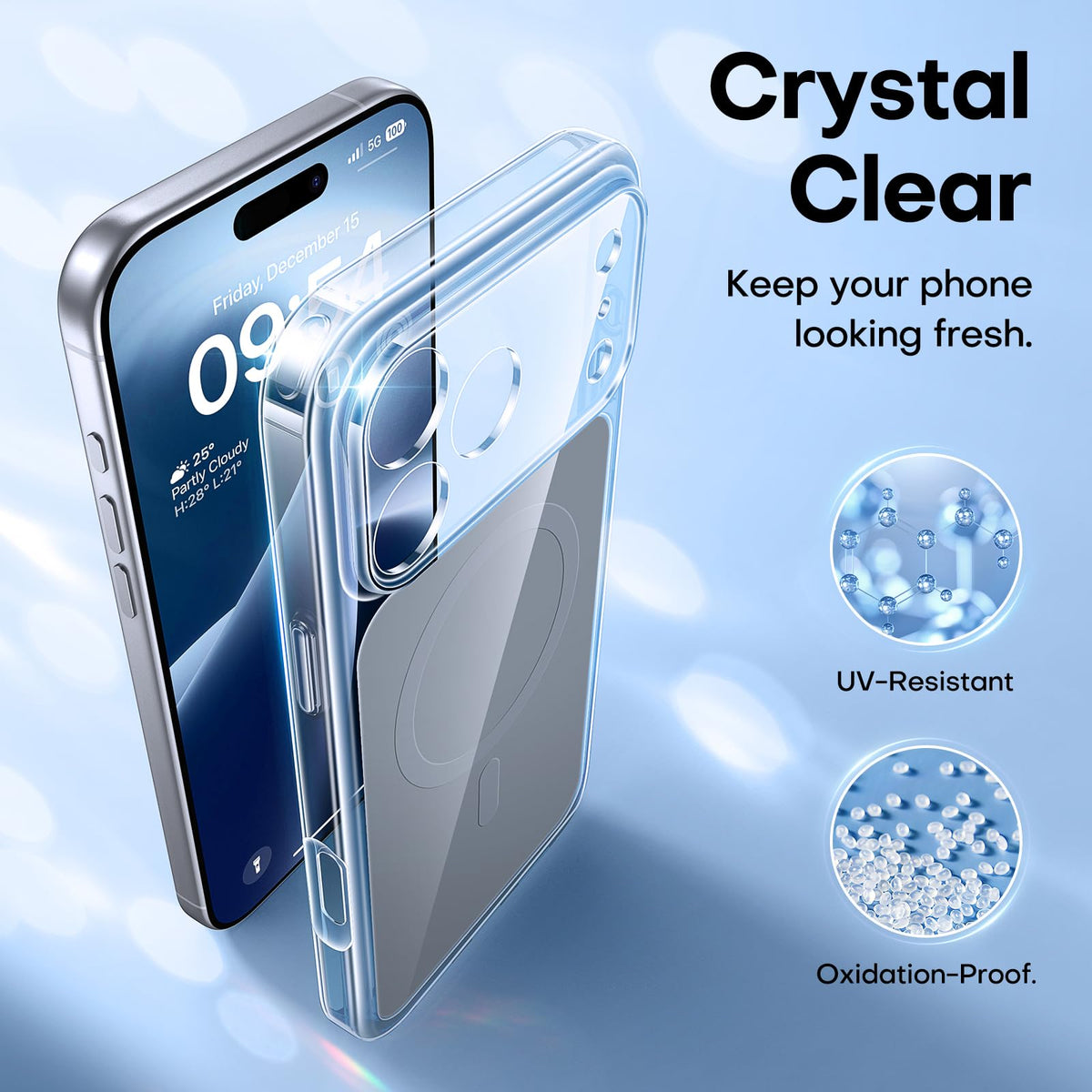 TAURI iPhone Basic Cases 17 Pro Case 6.3" Titanium Magnetic Solid Color NEW