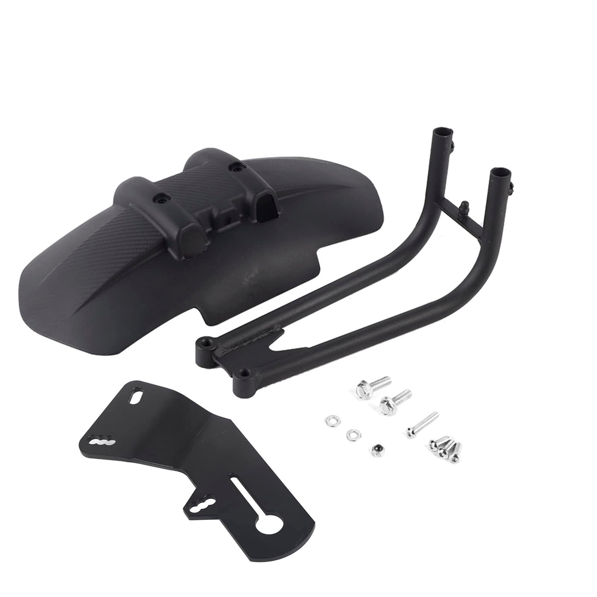 SOULONG Universal Motorcycle Rear Mudguard Water Shield - Black NEW