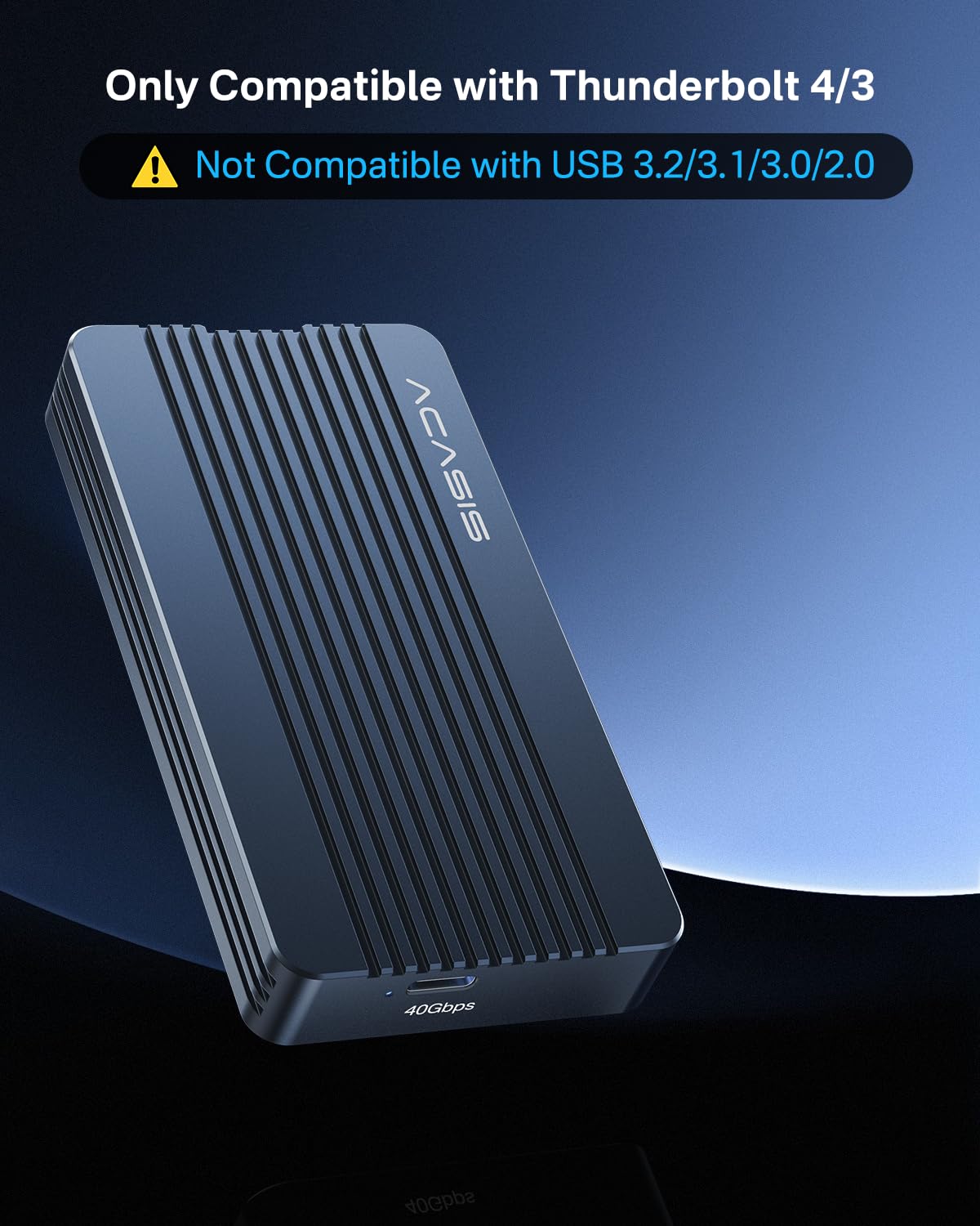 FREEGENE M.2 Enclosures NVMe SSD Enclosure Thunderbolt 4 Black Aluminum DEMO