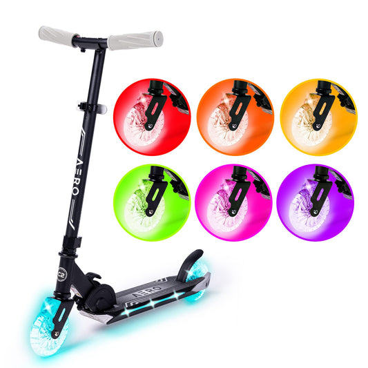 AERO MOBILITY Scooters Two-Wheel Kick Scooter for Kids 5-8 Black Grey DEMO