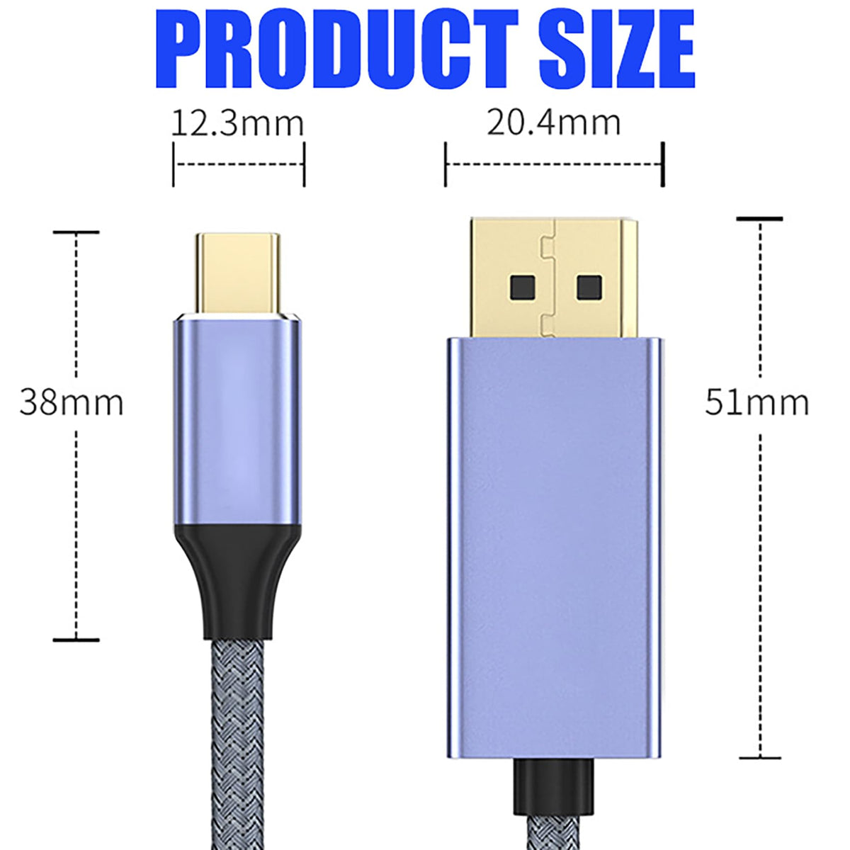 tunghey 8K USB Cables Bi-Directional USB C to DisplayPort Cable - HDR NEW