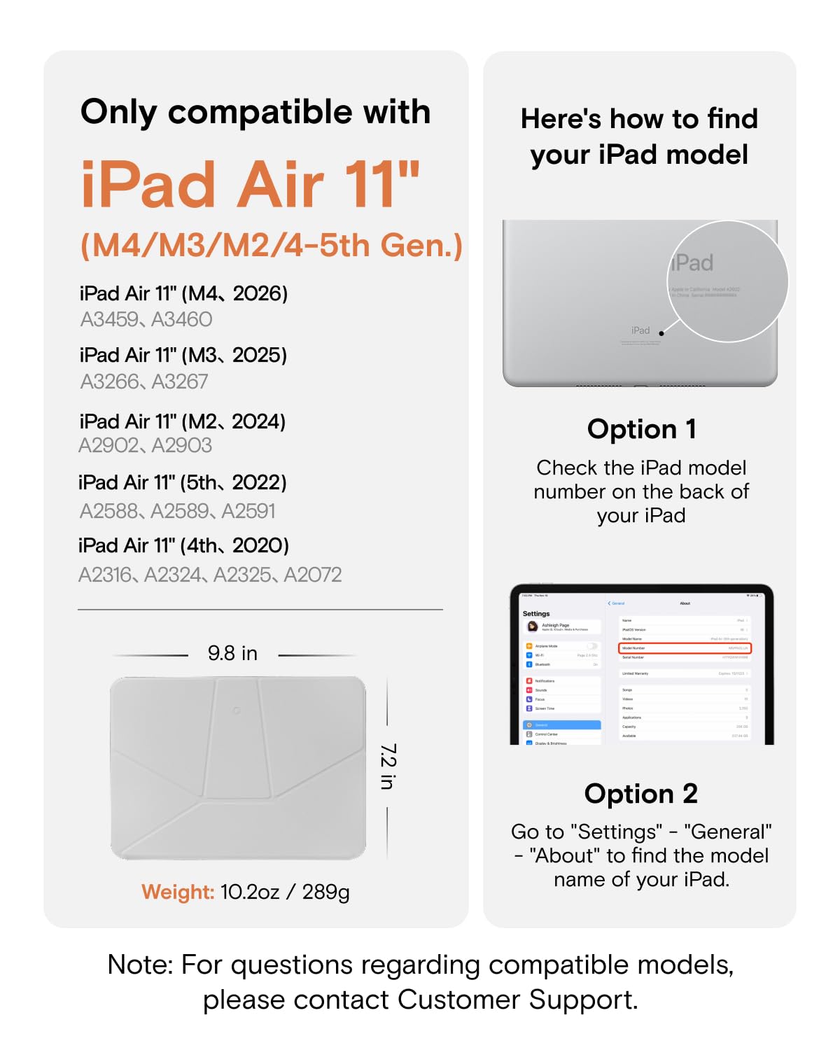 MOFT Dynamic Cases Folio Case for iPad Air 11" - Jet Black DEMO