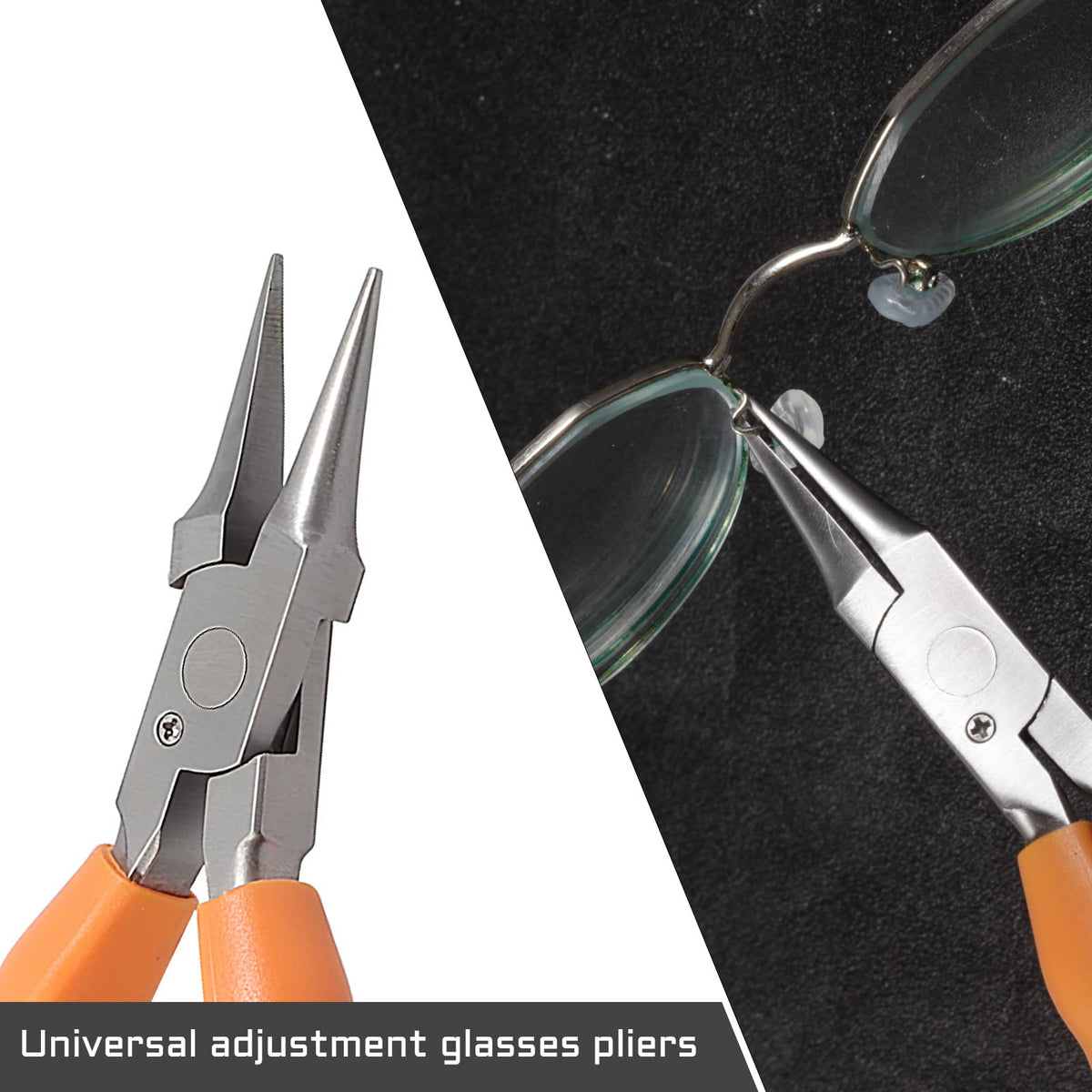 LEONTOOL 6" Chain Nose Stainless Steel Pliers - Eyewear Care Tool NEW