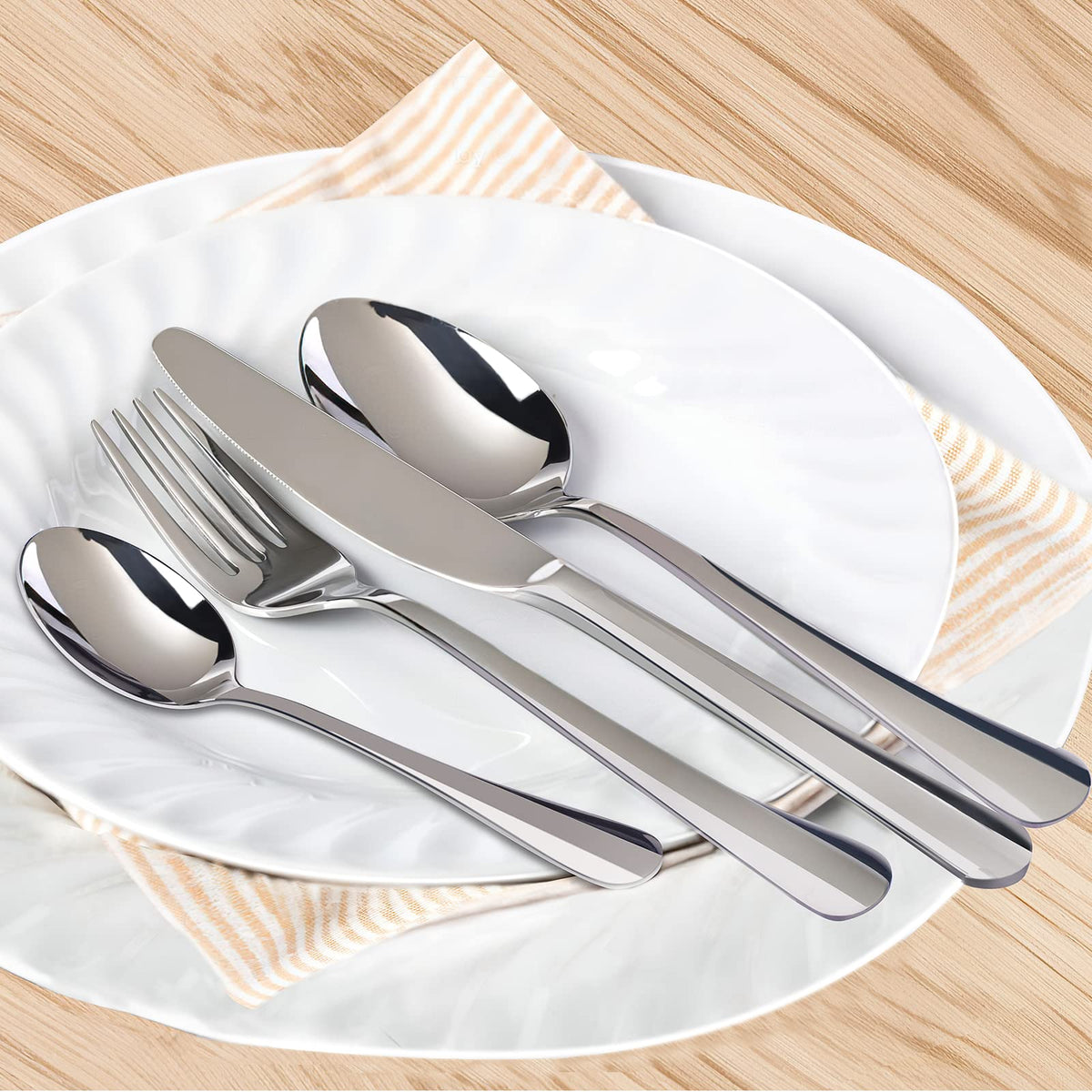 RAXCO Stainless Steel Cutlery Set for 6 - Rustproof Silver NEW