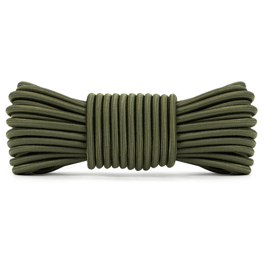 Abma Cord 5mm x 10M Army Green Bungee Elastic Shock Size 5mm x 10M NEW