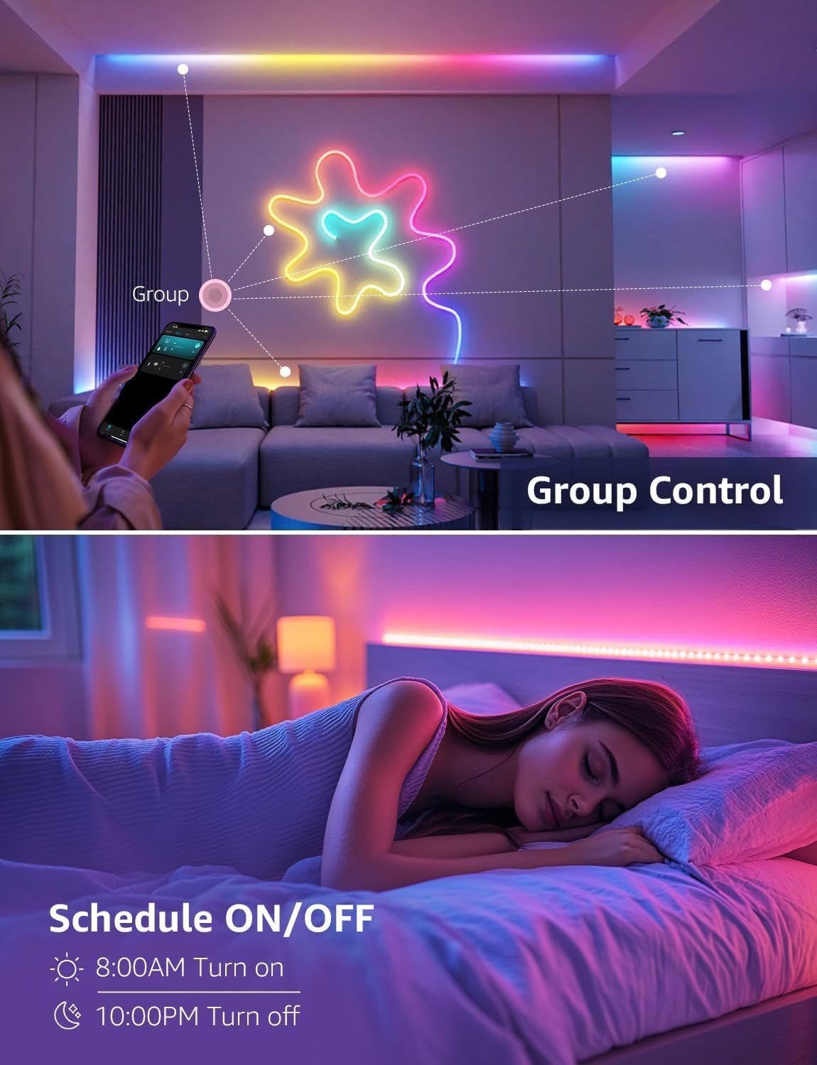 Lepro S1 LED Strips AI Smart LED Strip Lights 10M RGB Multicolour DEMO