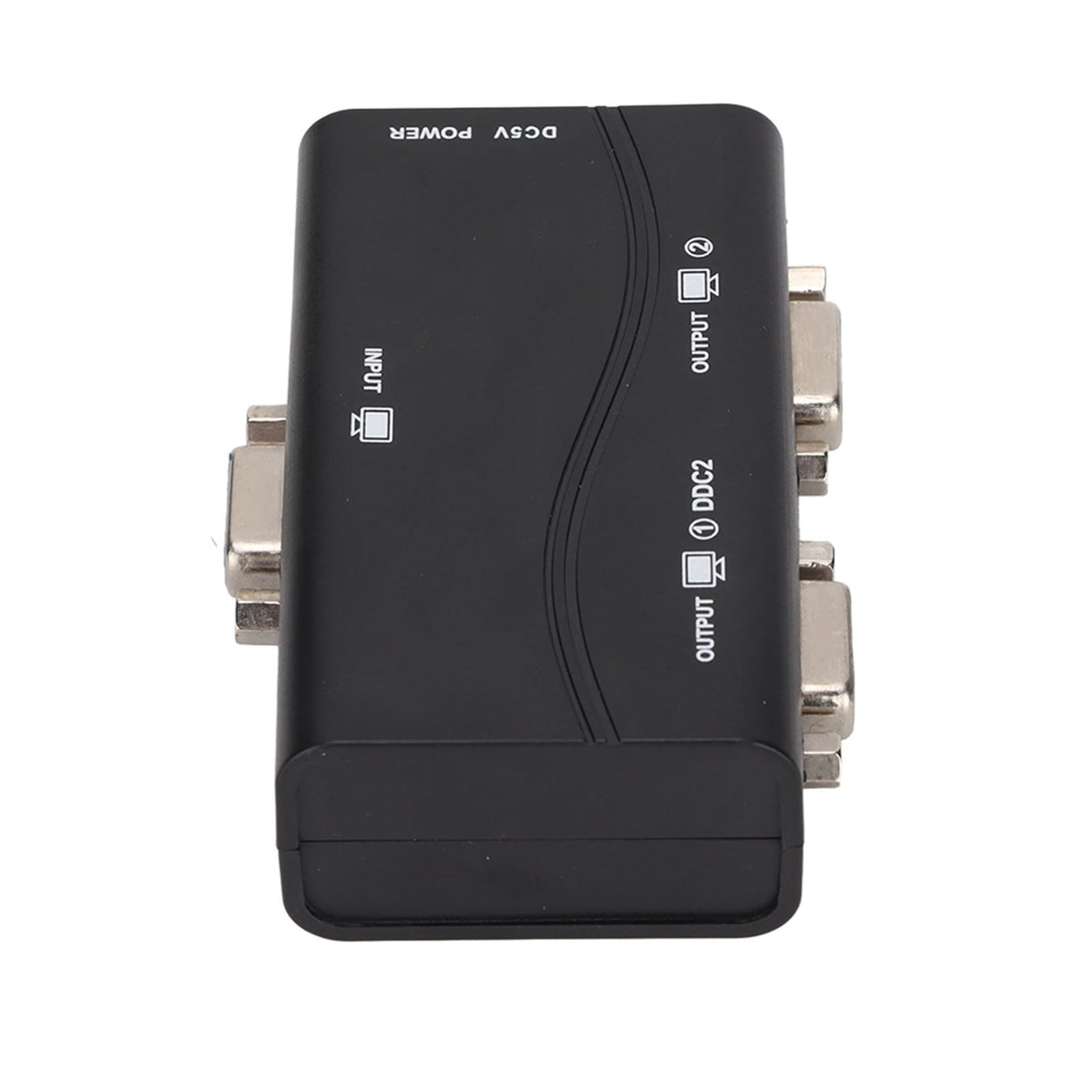 GOWENIC VGA Splitters Splitter 1 in 2 Out 1080P Video Duplicator USB Powered NEW