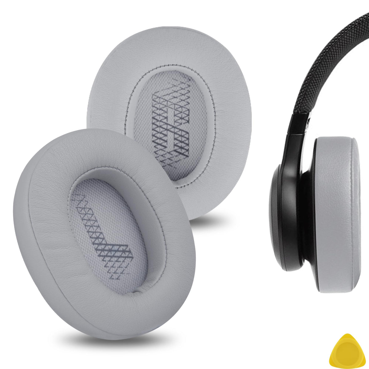 Geekria Replacement Earpads for JBL Live 500BT Headphones - Grey NEW