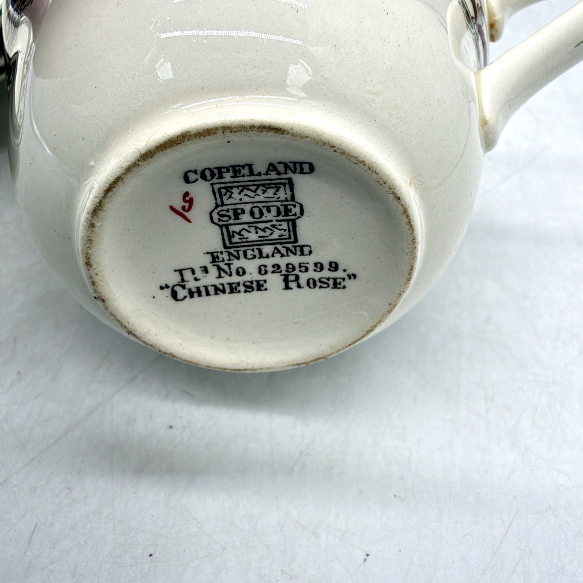 VINTAGE Copeland Spode Chinese Rose 3 Piece Floral Design Teacup Saucer Set