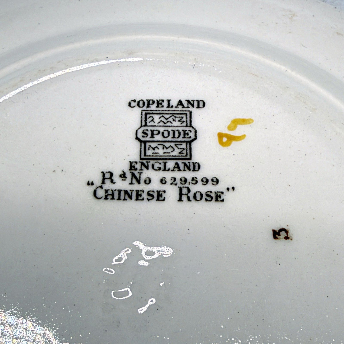 VINTAGE Copeland Spode Chinese Rose 3 Piece Floral Design Teacup Saucer Set