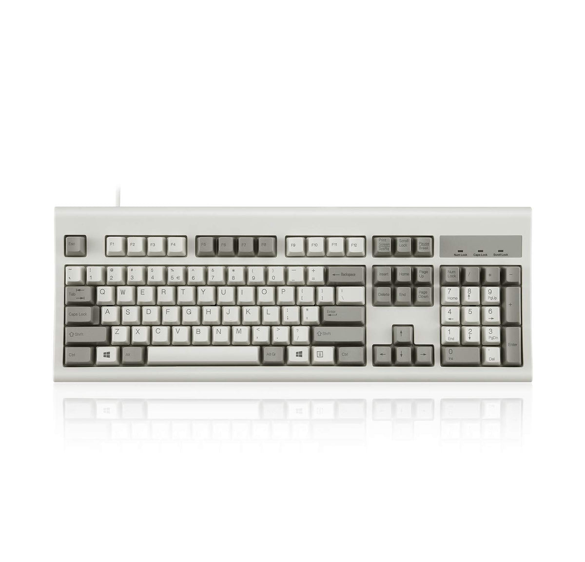 Perixx PERIBOARD-106M Keyboards Ergonomic USB Keyboard Beige - Full Size DEMO