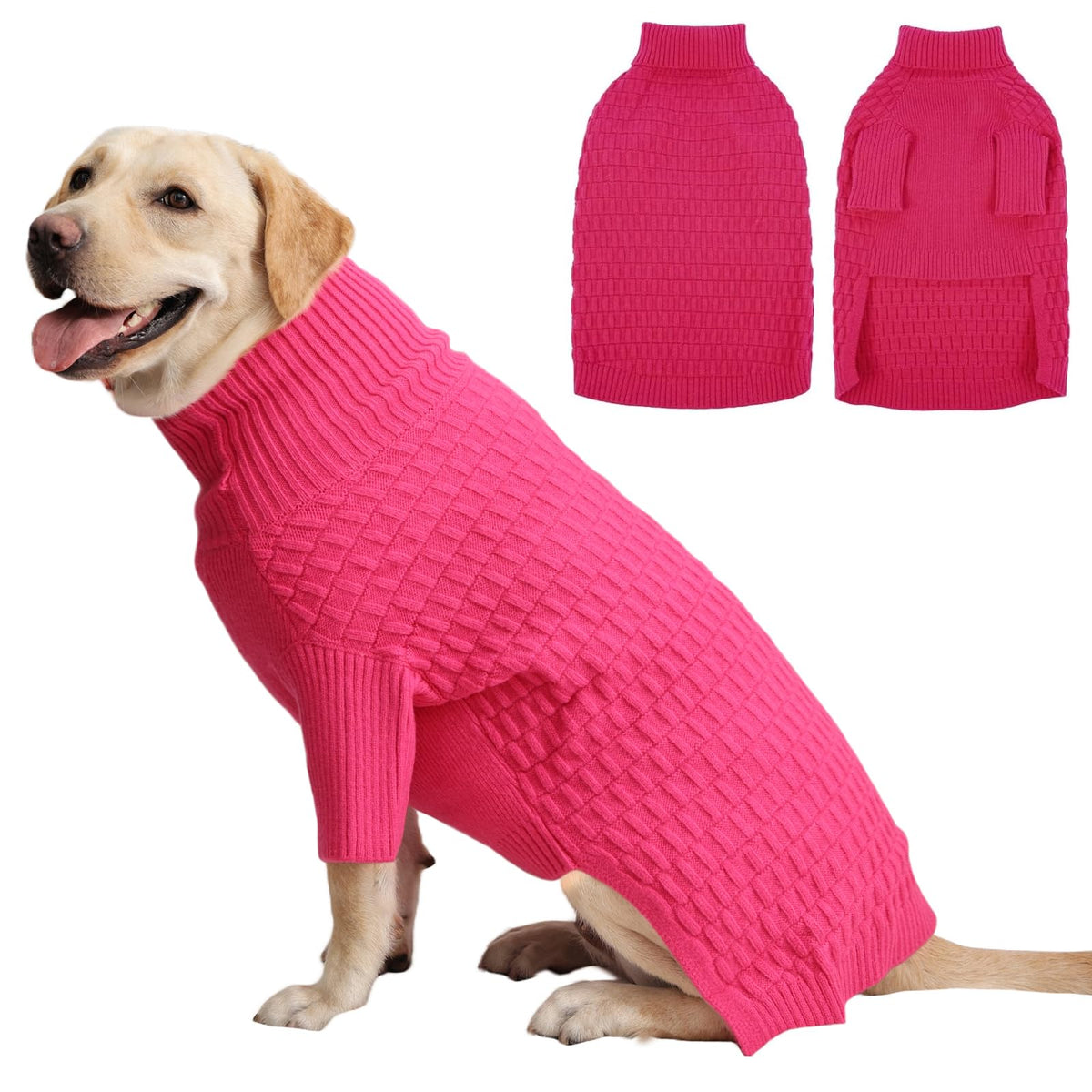 IECOii Warm Knit Jumper Rose Pink Cozy Pet Animal Sweater XXXX-Large NEW